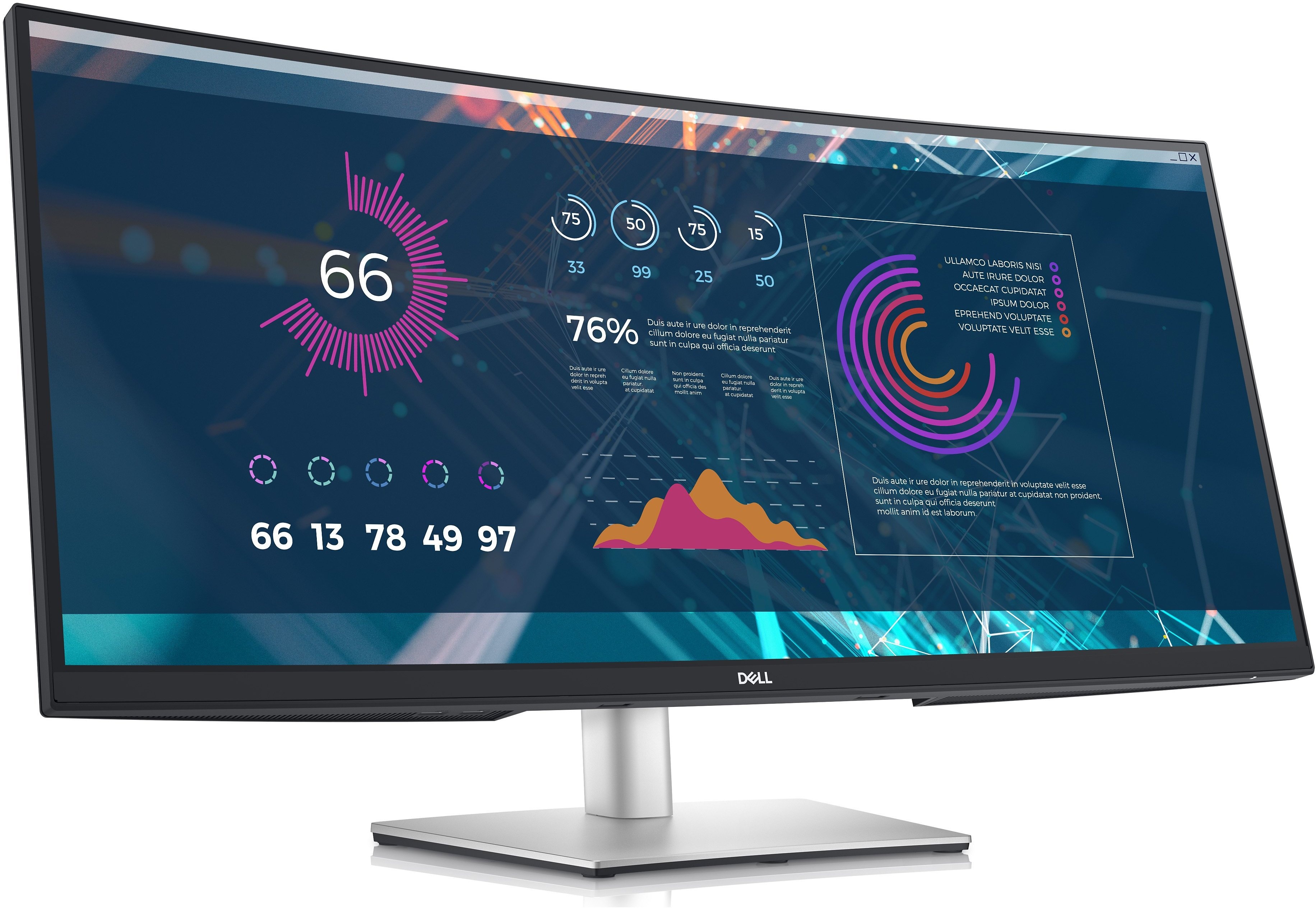 Dell UltraSharp P3421W zilver