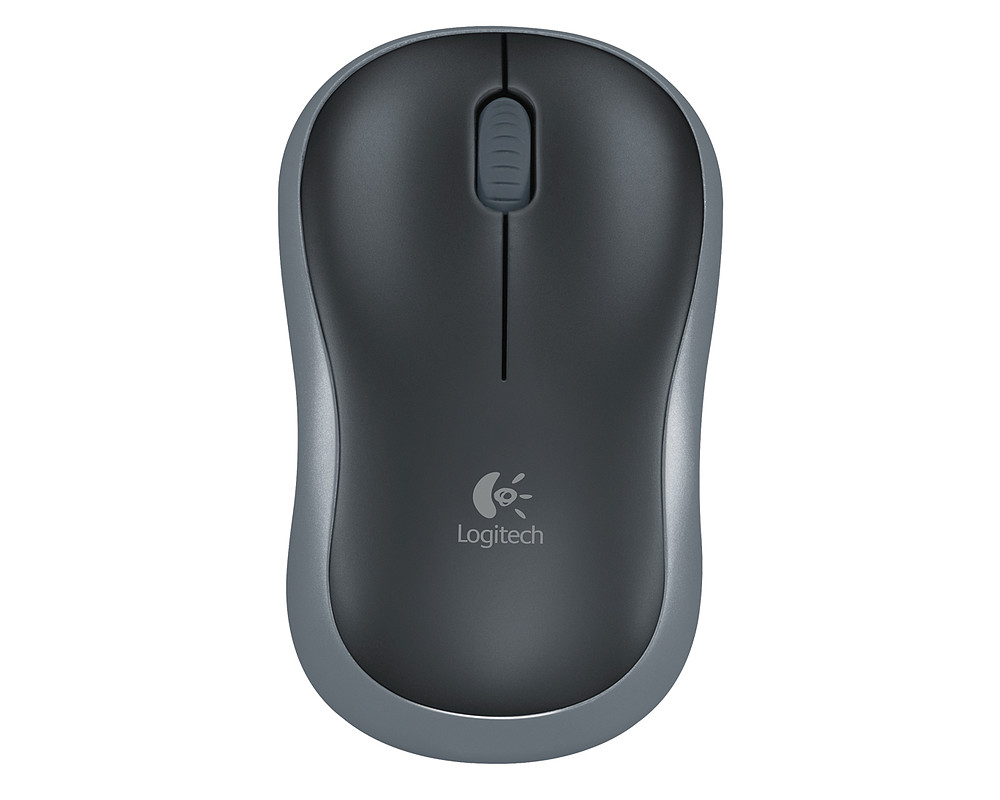 Logitech M185 Optical USB-A Zwart-Zilver Retail Wireless