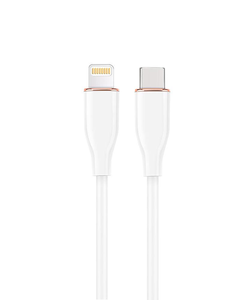 USB Type-C naar 8-pins oplaad- en datakabel, 1,5 m, Wit