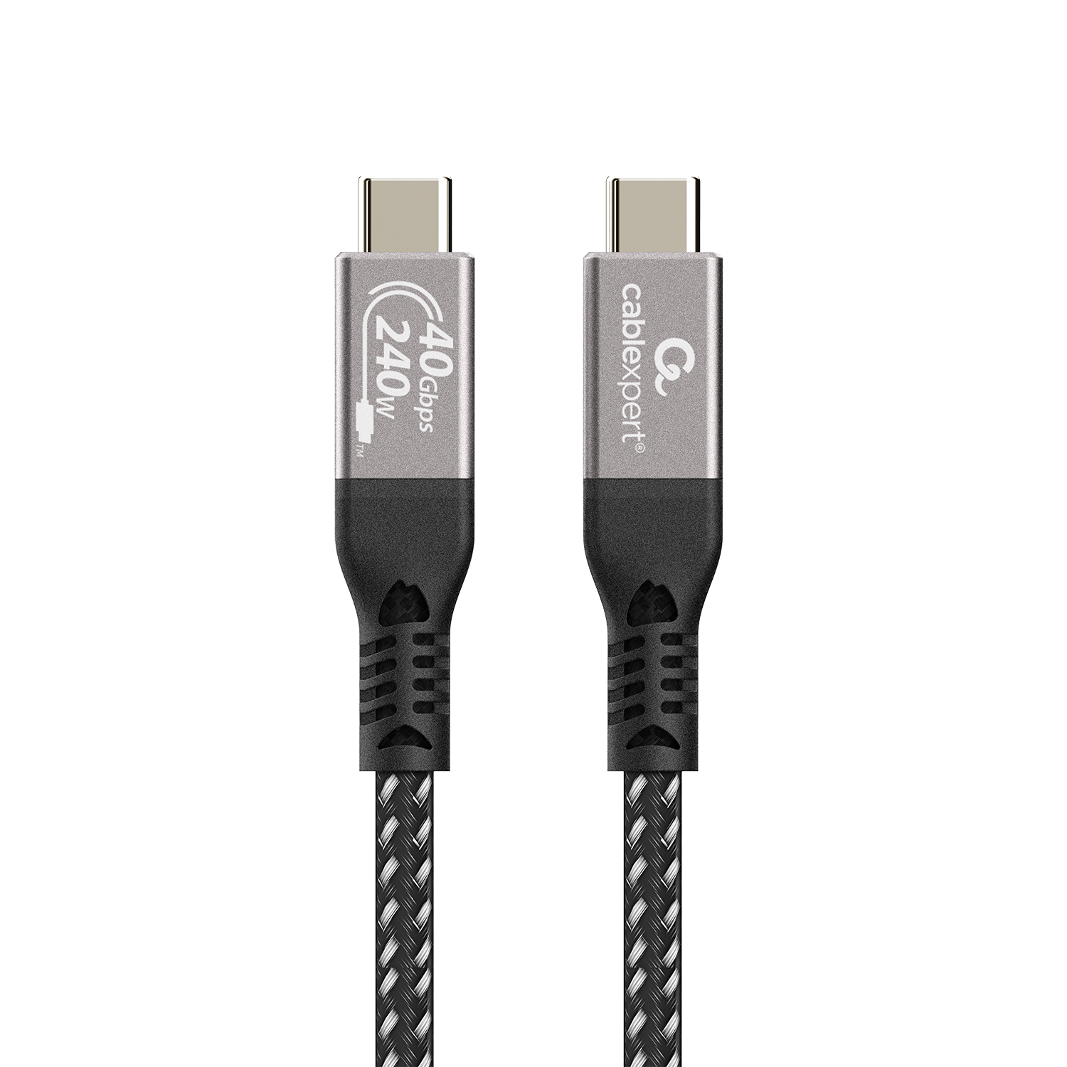 Premium USB4 Type-C laad- & datakabel, 40 Gbps, 240 W, 0.5 m