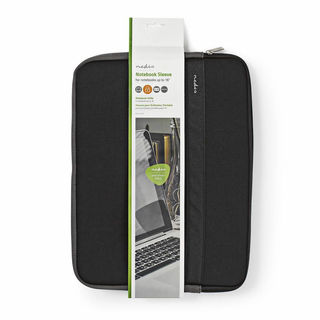 16"laptop sleeve 16" zwart