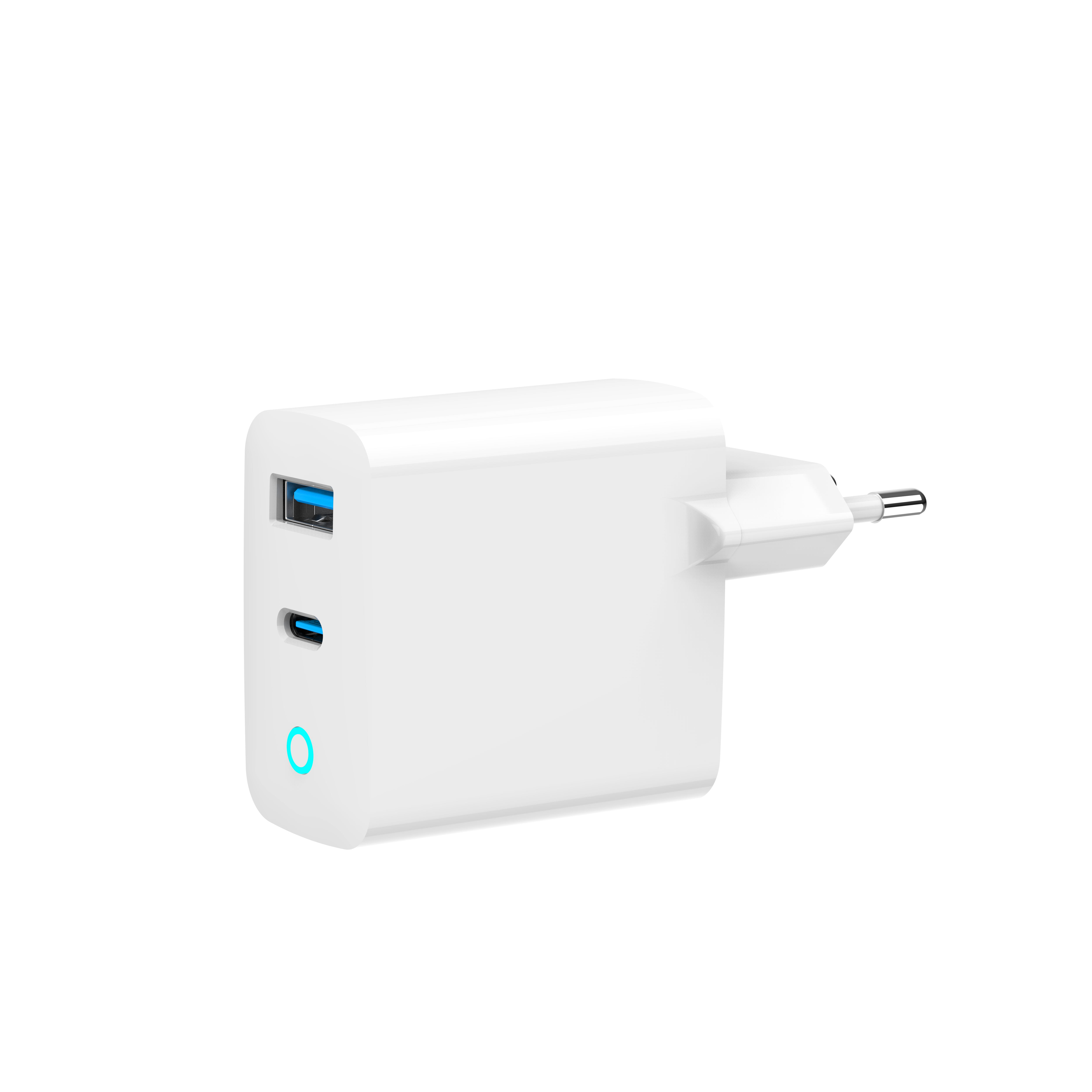 USB snellader 1xA, 1xC 30W Power Delivery wit