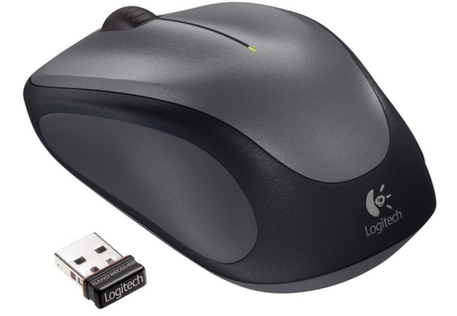 Logitech M235 Optical USB-A Zilver-Zwart Retail Wireless - 42308 1 - 42308