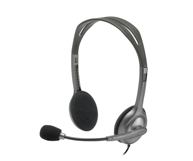 Logitech Stereo Headset H111 3.5mm grijs - 55401 1 - 55401