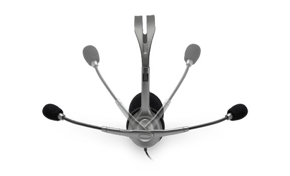 Logitech Stereo Headset H111 3.5mm grijs - 55401 4 - 55401