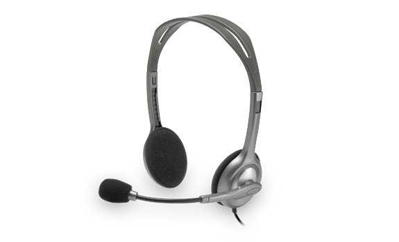 Logitech Stereo Headset H111 3.5mm grijs - 55401 5 - 55401