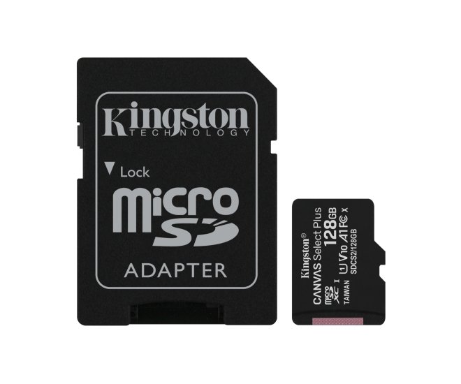 SDXC Card Micro 128GB Kingston UHS-I Canvas Select Plus - 58781 3 - 58781