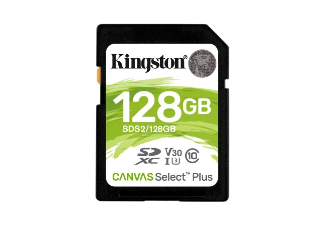SDXC Card 128GB Kingston UHS-I Canvas Select Plus - 58784 1 - 58784