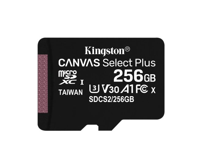 SDXC Card Micro 256GB Kingston UHS-I Canvas Select Plus - 58790 1 - 58790