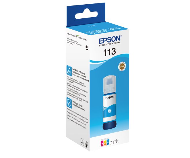 Epson 113 EcoTank Inktfles Cyaan 70,0ml (Origineel) - 64623 2 - 64623