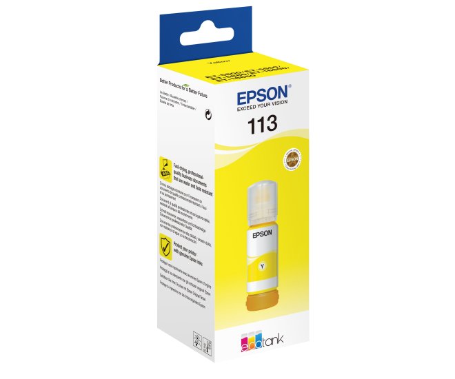 Epson 113 EcoTank Inktfles Geel 70,0ml (Origineel) - 64625 2 - 64625