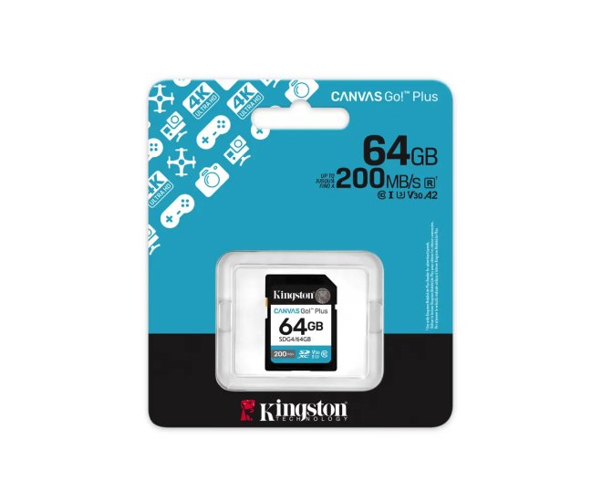 SDXC Card 64GB Kingston U3 V30 Canvas Go! Plus - 68171 3 - 68171
