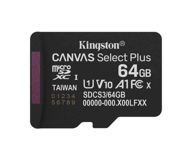 SDXC Card Micro 64GB Kingston UHS-I Canvas Select Plus - 68374 3 - 68374