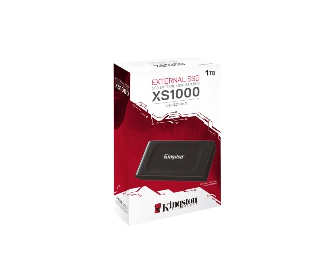 1TB Kingston XS1000 Zwart/USB-C/1050/1000 - 68804 3 - 68804