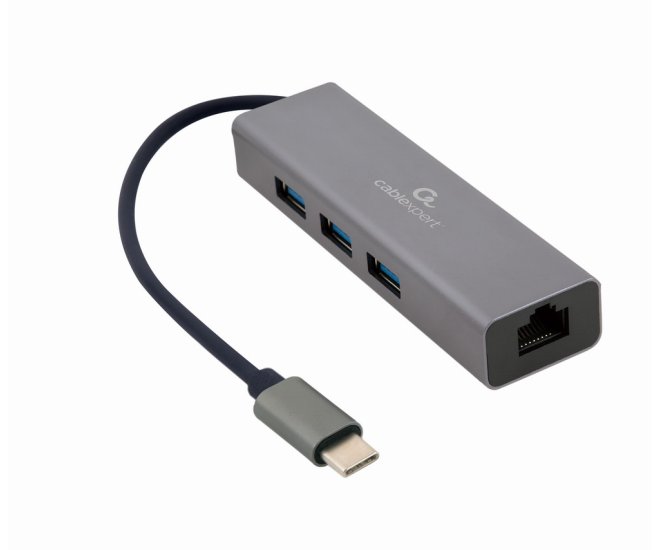 USB-C Gigabit netwerk adapter met ingebouwde USB 3.1 hub - A cmu3 lan 01 website image 3b51a9d3 d4cb 417d b900 f4b9ad6380b9 - A-CMU3-LAN-01