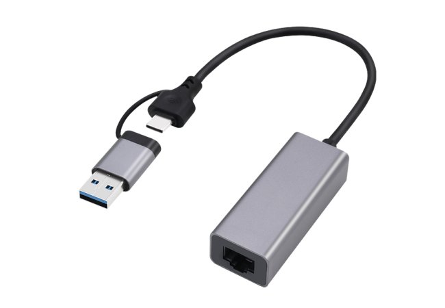USB 2.5G Gigabit netwerk adapter, space grey - A usb3ac lan 01 web site image 65d6df7a dddb 4a0f 8710 ccbc57845360 - A-USB3AC-LAN2G-01