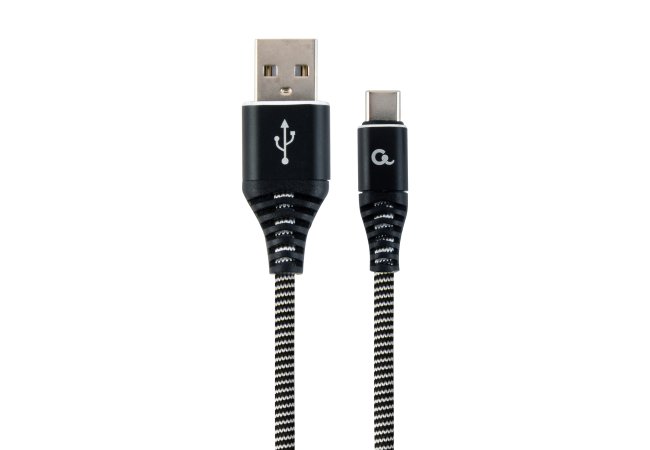 Premium USB-C laad- & datakabel zwart/wit 2 meter - Cc usb2b amcm 2m bw web site image 2500c1ef 6241 4b38 b867 73780520db60 - CC-USB2B-AMCM-2M-BW