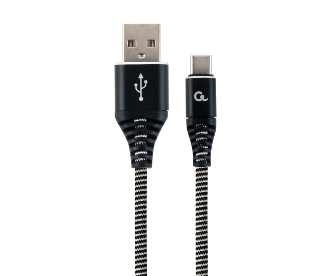 Premium USB-C laad- & datakabel zwart/wit 2 meter - Cc usb2b amcm 2m bw web site image 2500c1ef 6241 4b38 b867 73780520db60 - CC-USB2B-AMCM-2M-BW