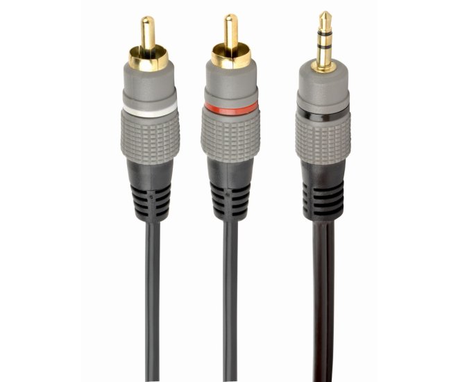 3.5 mm stereo adapter naar 2x RCA adapter, 1.5 m kabel, metalen connectoren - Cca 352 15m website image b7d40a21 eb18 40cc 9739 a51a5fe303c2 - CCA-352-1.5M