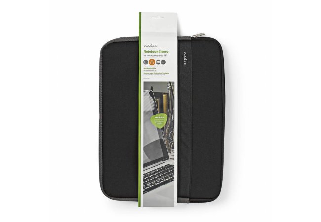 14"Notebook sleeve zwart - Image1 - nbse13100bk