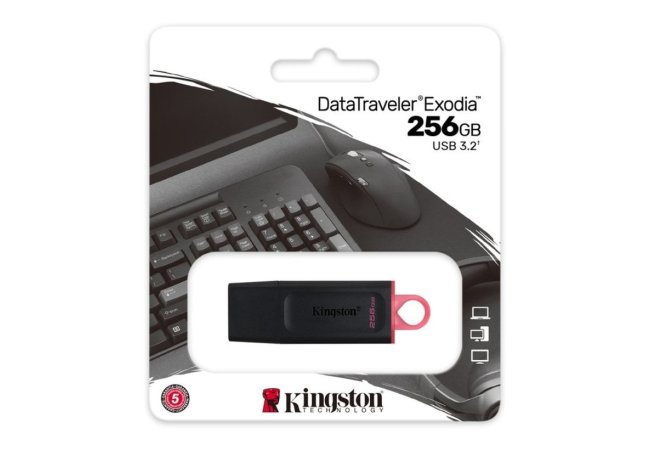 USB 3.2 FD 256GB Kingston DataTraveler Exodia - Kingston usb 32 fd 256gb kingston datatraveler exo1 - 60006