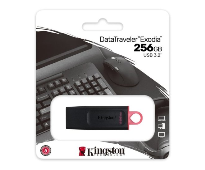 USB 3.2 FD 256GB Kingston DataTraveler Exodia - Kingston usb 32 fd 256gb kingston datatraveler exo1 - 60006