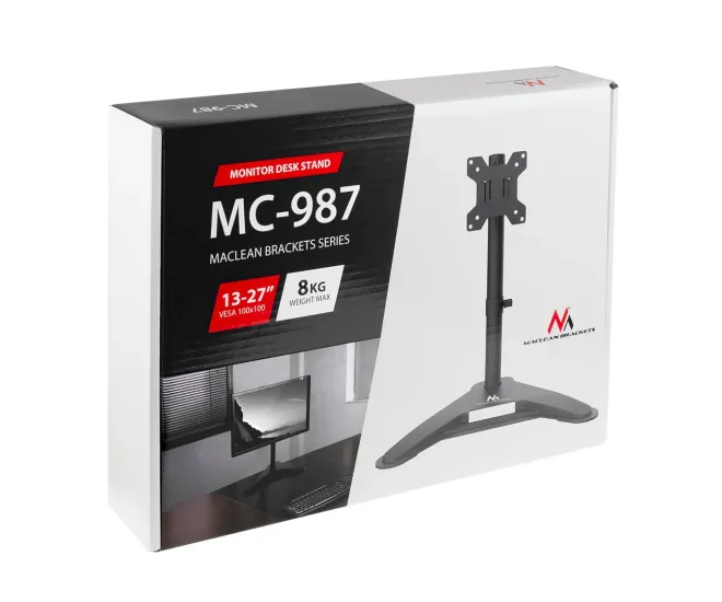 Verstelbare monitorvoet VESA 75x75 en 100x100 - Mc 987 5 - MC-987