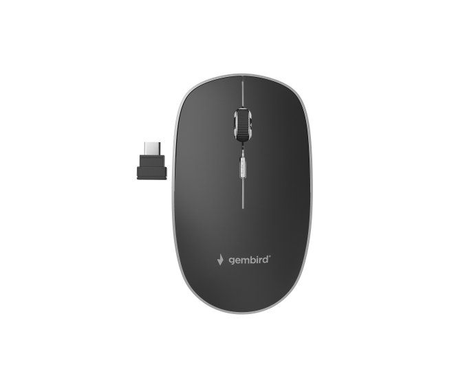 Fluisterstille draadloze optische muis, USB-C  zwart - Musw 4bsc 01 website image 0ff2e448 5554 4cc0 9a9f 964e645d59d3 - MUSW-4BSC-01